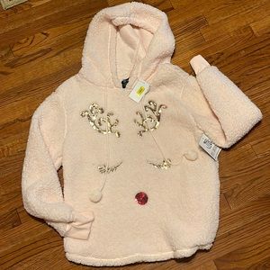 New Miss Chievous pink plush hoodie